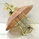 Nautical Vintage Style Hanging Bulkhead Brass Home Deco Light With Copper Shade 1 Piece