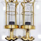 Nautical Vintage Style Hanging Bulkhead Brass Home Deco Light 2 Pieces
