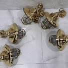 Nautical Vintage Style Passageway Bulkhead Brass Hanging New Light 5 Pieces
