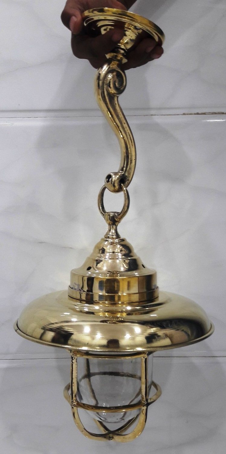 Nautical Vintage Style Passageway Bulkhead Brass Hanging New Light