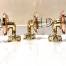 Nautical Bulkhead New Brass Passageway Ship Bulkhead Light & Shade Junction Box 3 Pieces