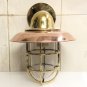 Nautical Bulkhead New Brass Wall Passageway Ship Bulkhead Light & Copper Shade 5 Pieces