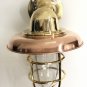 Nautical Bulkhead New Brass Wall Passageway Ship Bulkhead Light & Copper Shade 7 Pieces