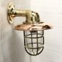 Nautical Bulkhead New Brass Wall Passageway Ship Bulkhead Light & Copper Shade 7 Pieces