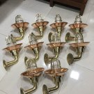 New Antique Brass Bulkhead Light Nautical Wall Sconces Light With Shade 10 Pieces