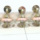 Nautical Marine Ship New Modern Solid Mount Swan Brass Bulkhead Light 5 Pieces