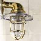 Nautical New Brass Swan Wall Passageway Ship Bulkhead Arched Light & Shade 1 Piece