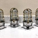 New Nautical Marine Solid Brass Cage & Aluminum Passageway Ceiling Light 4 Pieces