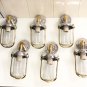 New Nautical Marine Solid Aluminum & Brass Swan Ship Bulkhead Passageway 5 Pieces Light