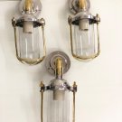 New Nautical Marine Solid Aluminum & Brass Swan Ship Bulkhead Passageway 3 Pieces Light