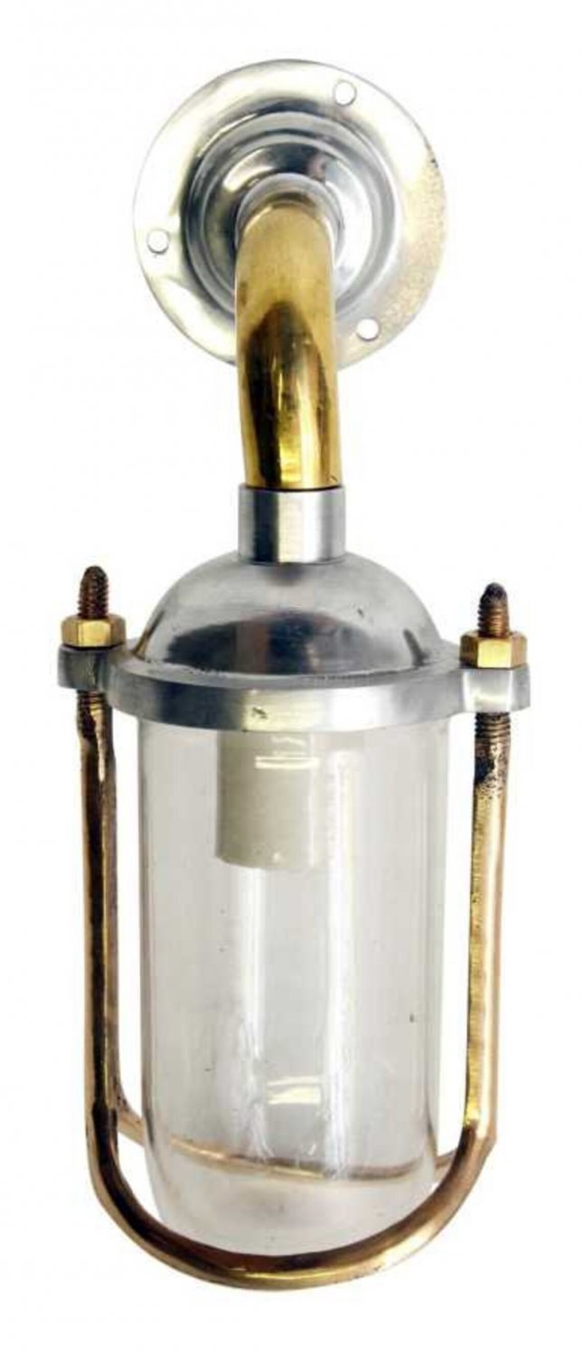 New Nautical Marine Solid Aluminum & Brass Swan Ship Bulkhead Passageway 1 Pieces Light