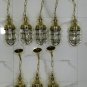 Nautical Ship Marine New Solid Brass Hanging Cargo Pendant Light 8 Pieces
