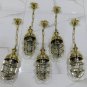 Nautical Ship Marine New Solid Brass Hanging Cargo Pendant Light 5 Pieces