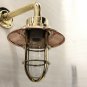 Nautical New Marine Brass Ship Passageway Bulkhead Light With Copper Shade 3 Piece
