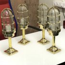 Vintage Style New Nautical Marine Mount Brass Bulkhead Light 4 Pieces