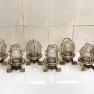 New Antique Nautical Marine Swan Neck Solid Brass Wall Art Deco Outdoor Light 6 Pieces