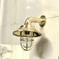 Nautical Bulkhead New Small Brass Passageway Ship Bulkhead Light & Brass Shade 2 Pcs