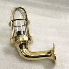 Nautical Bulkhead New Small Brass Passageway Ship Bulkhead Light & Brass Shade 1 Piece