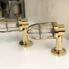 Antique Nautical Ship Marine New Solid Brass Wall Swan Passageway Bulkhead Light 2 Pieces