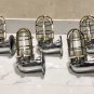 New Japanese Naval Patt Aluminum Swan Neck Wall Light – Brass Cage 5 Pieces