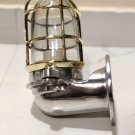 New Japanese Naval Patt Aluminum Swan Neck Wall Light – Brass Cage 1 Piece