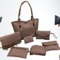 7 pcs Beige Ladies Designer Handbags combo4 for women, ladies & girls
