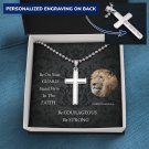 Men's Cross Necklace With A Keepsake Message Card And Gift Box