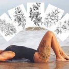 Sexy Flower Temporary Tattoos For Women Body Art Painting Arm Legs Tattoos