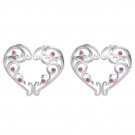 Pair ~ Crystals Heart Nipple Shields