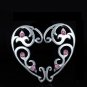 Pair ~ Crystals Heart Nipple Shields