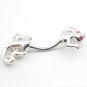 Wa1king Gecko W/ Red Eyes Navel Belly Ring