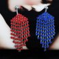 Dangling Heart Crystals Navel Belly Button Ring ~ 2 Colors Available