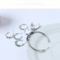 8-Ear Drop Hoop W/ Cuffs Earring Set