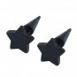 Black Star Ear Stud Earrings
