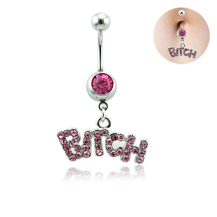 Who's A B?#@H Belly Ring
