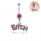 Who's A B?#@H Belly Ring