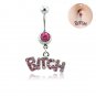 Who's A B?#@H Belly Ring