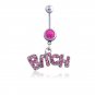 Who's A B?#@H Belly Ring