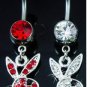 Playboy Bunny Navel Ring ~ 4 Colors Available
