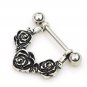 Pair ~ Bunch Of Roses Nipple Bars