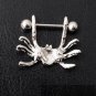 Pair ~ Silver Spider Nipple Bars