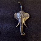 Men Large Silver Dress Elephant Head Navel Barbell