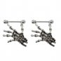 Pair ~ Skeleton Bone Hands Nipple Bars