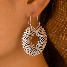 Mandela Dazzle Dangle Silver Earrings