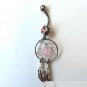 Dream Catcher Dangle Crystals Navel Ring