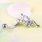 Humans In Action Silver Navel Ring
