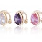Tear Drop Crystal Navel Belly Button Bar 3 Colors Available