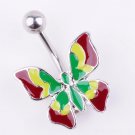 Colorful Butterfly Navel Ring