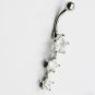 3-Stars Zircon Navel Ring