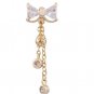 Long Dangle Tassel Bow Crystal Navel Ring